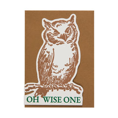 Archivist Čestitka Oh Wise One Owl