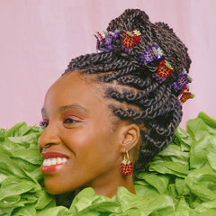 Coucou Suzette Mini kopča za kosu Raspberry