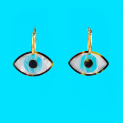 Coucou Suzette Naušnice Blue Eye