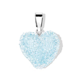 Crystal Haze Jelly Heart privjesak - Baby Blue srebrni