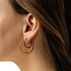 Crystal Haze Mini ring naušnice - Rainbow