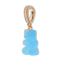 Crystal Haze Nostalgia bear Fizzy Pave privjesak - Blueberry