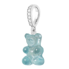 Crystal Haze Nostalgia bear Pave privjesak - Mediterranean srebrni