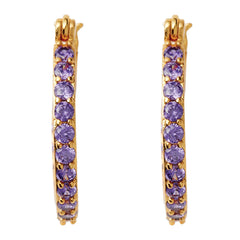 Crystal Haze Mini ring naušnice - Lavender