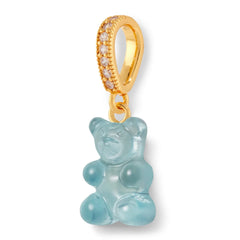 Crystal Haze Nostalgia bear Pave privjesak - Mediterranean