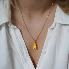 Crystal Haze Nostalgia bear privjesak - NYC Taxi