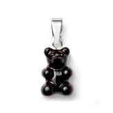Crystal Haze Nostalgia bear privjesak - Black srebrni