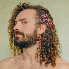 Coucou Suzette Naušnice Raspberry