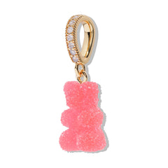 Crystal Haze Nostalgia bear Fizzy Pave privjesak - Cherry