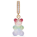 Crystal Haze Nostalgia bear Pave privjesak - Rainbow
