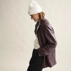 Le Bonnet Pletena kapa Snow - 100% vuna