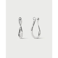PDPAOLA Air mini naušnice - srebrne