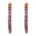 Crystal Haze Mini ring naušnice - Lavender